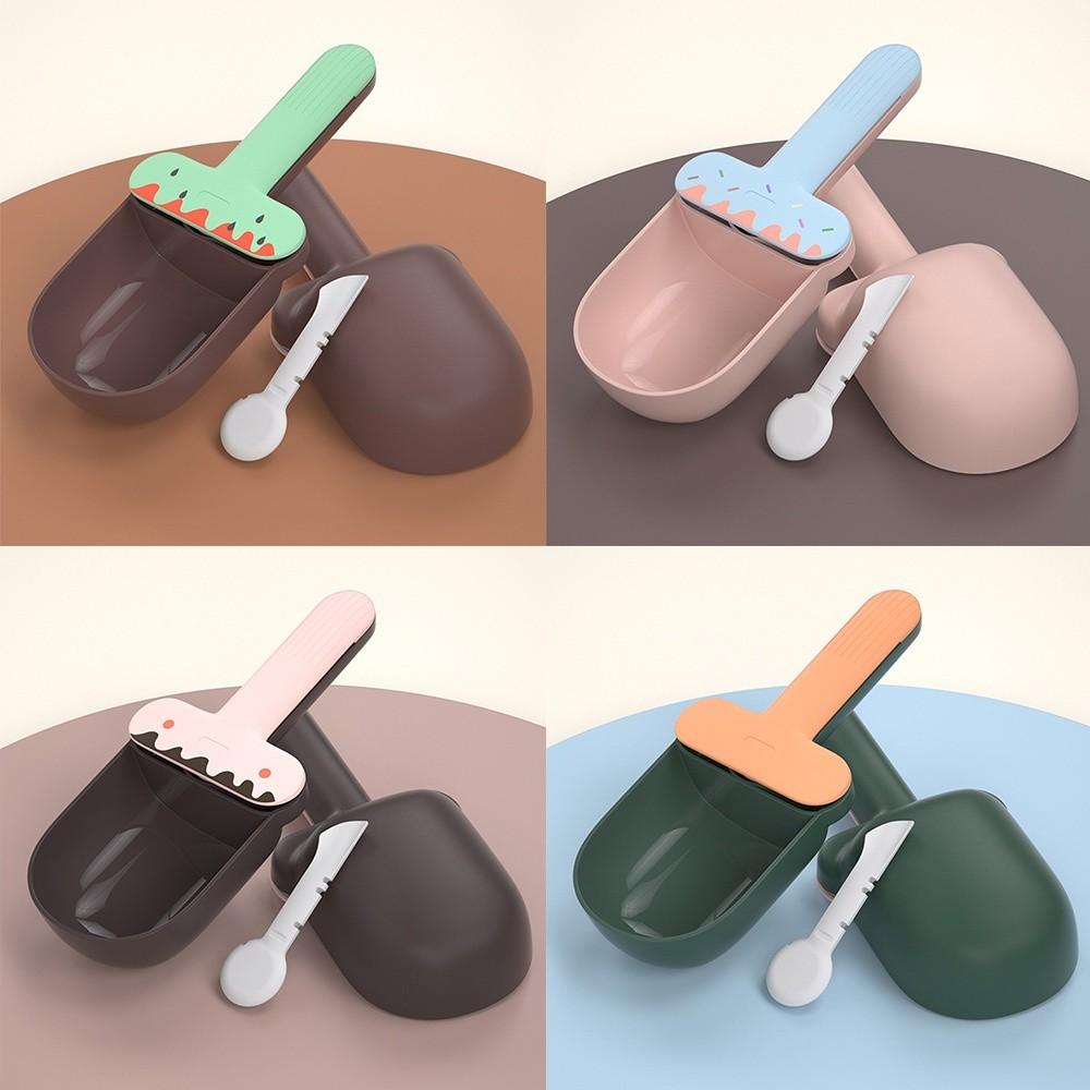 New Sealing Bag Clip Pet Food Scoop Multifunctional Bag Sealing Pet Food Shovel Pet Feeding Pet Supplies Cat Feeding Scoop Tool
