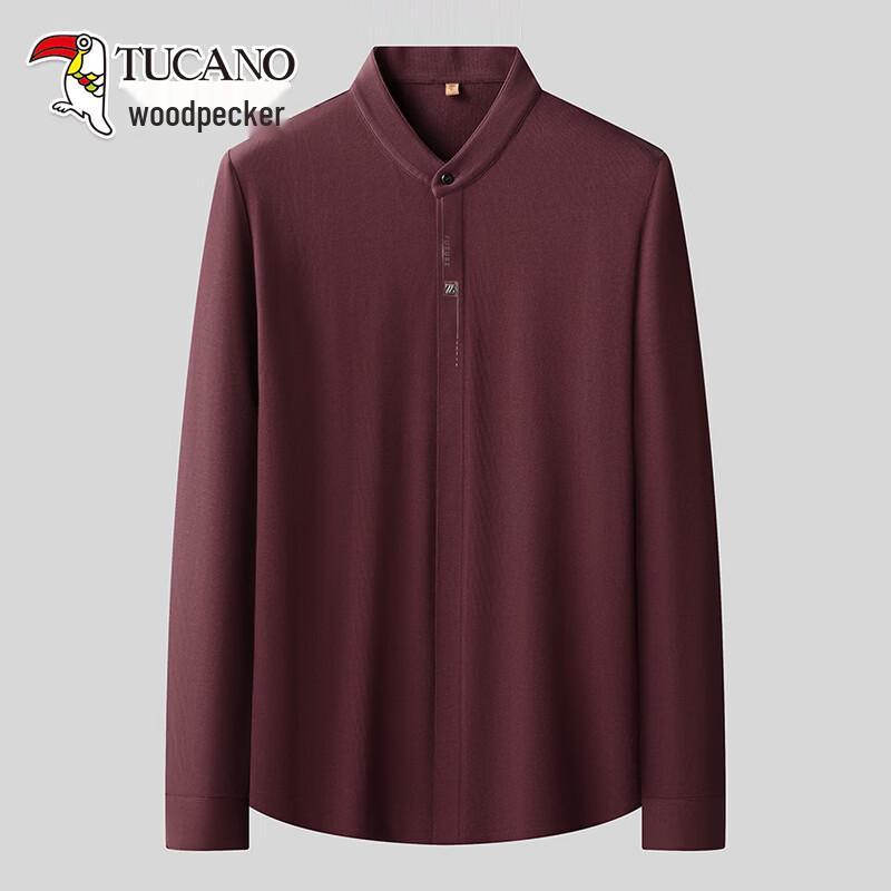 

TUCANO Men s Solid Stand-Collar Long-Sleeve Shirt M