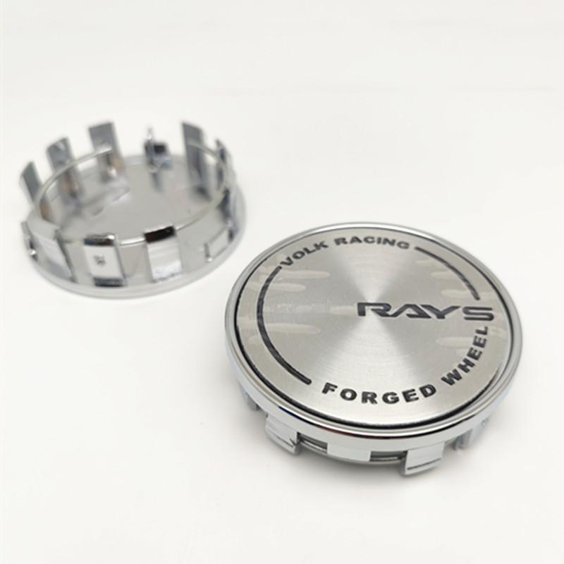 ASW1 4pcs 54mm 50mm Wheel Center Caps Hub W Work Rays Volk Racing Car Styling Rims Cover Emblem Badge