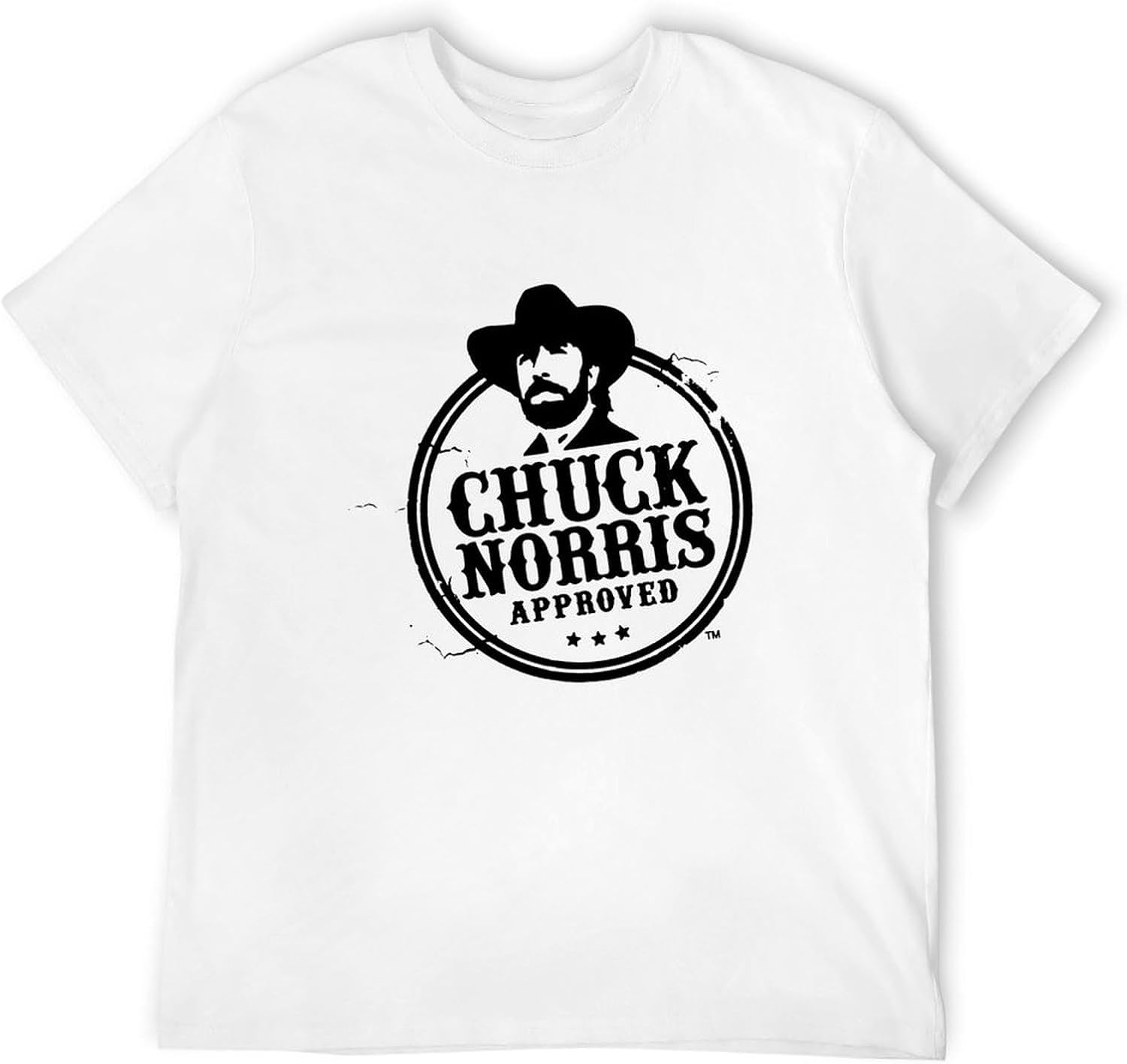 Chuck Norris Approved Logo Martial Arts Action TV Men s T-Shirt 4XL белый
