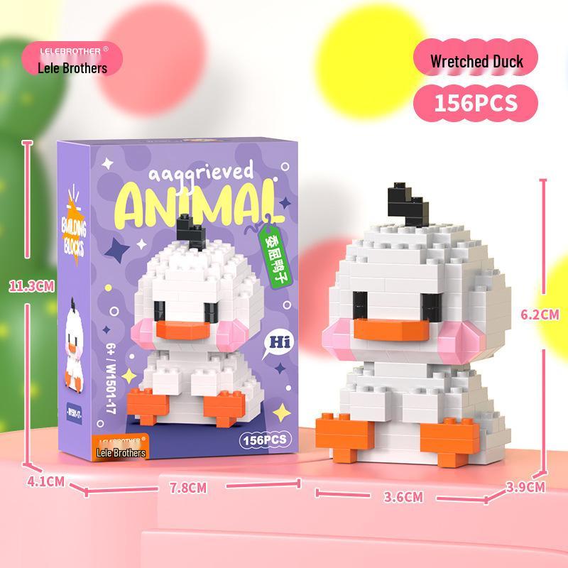 

Совместимые с Lego Микрочастицы Животные Строительные блоки - Образовательная Серия Мультфильмов для Мальчиков