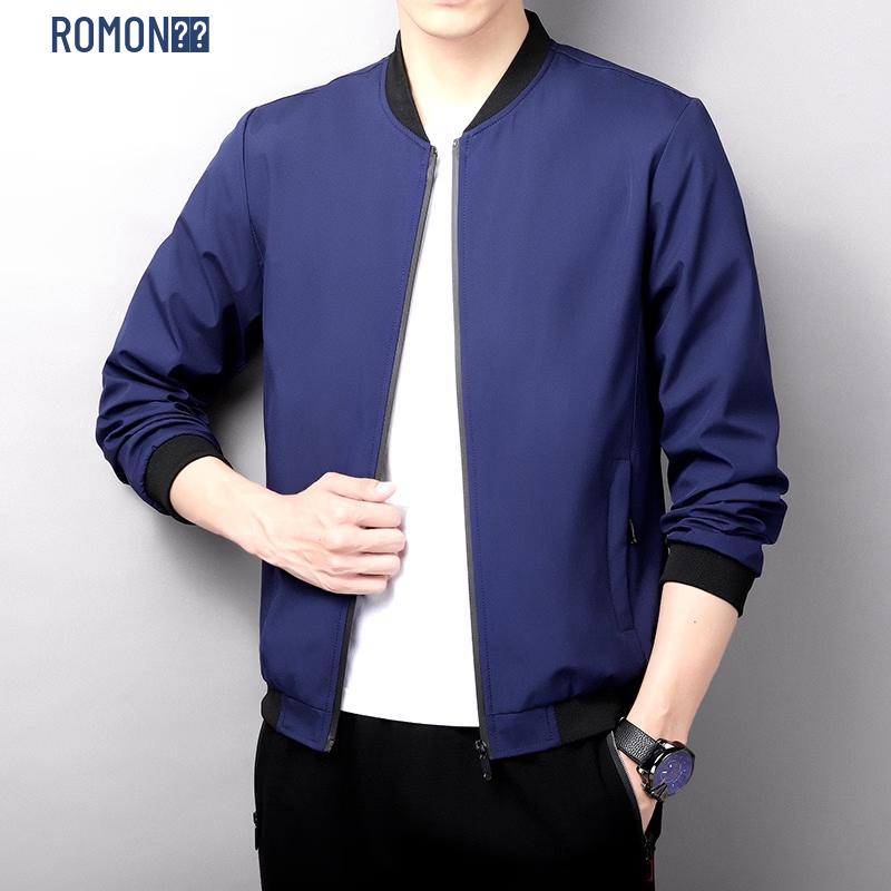 Romon Men s Casual Business Wrinkle-Free Jacket 4XL