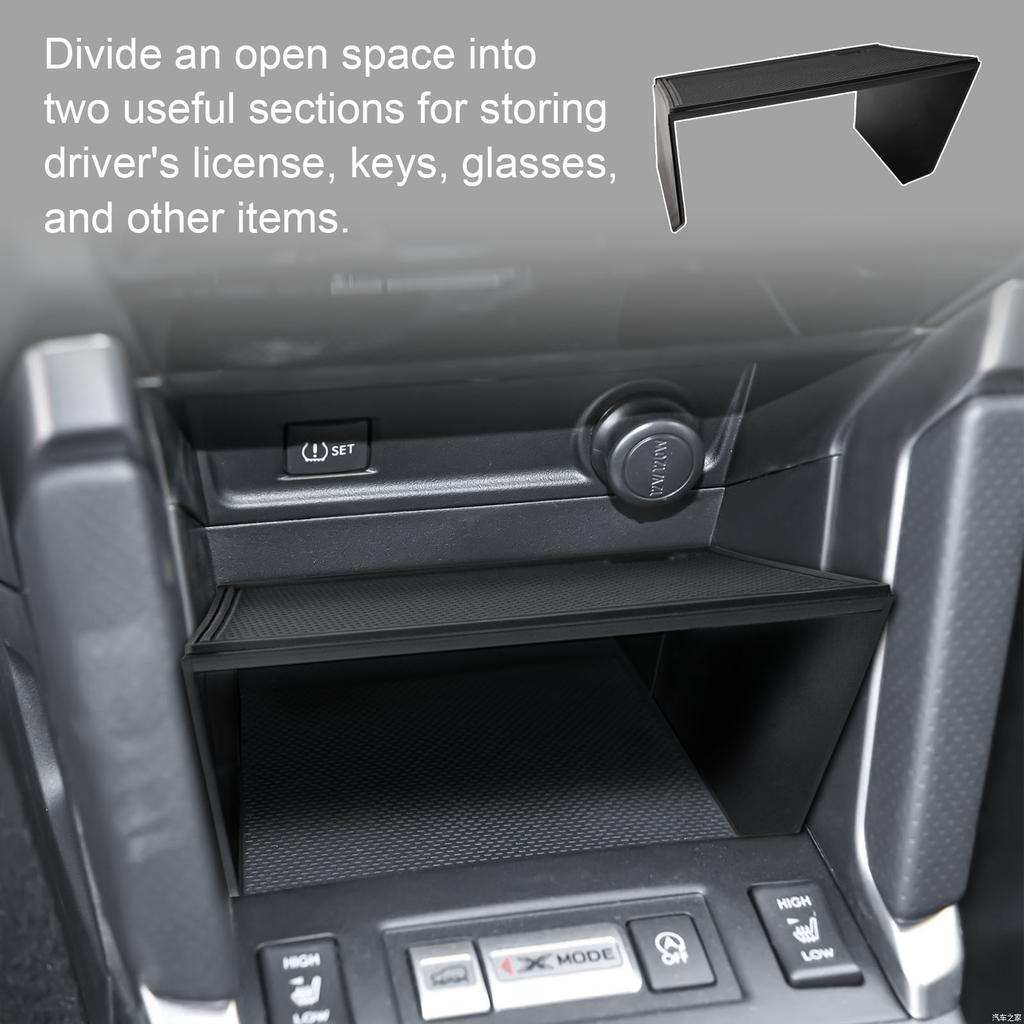 Front Center Console Gear Shift Dividers Tray for Subaru Forester 2013 2014 2015 2016 2017 2018 Shelf Divider Insert Storage Box