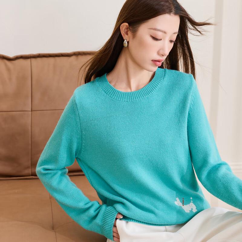 

Sancai Women s Plus Size 2025 Winter Merino Wool Blend Round Neck Sweater 2XL (175/100B)