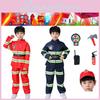 Children's Fireman Costume For Halloween Carnivals And Parties