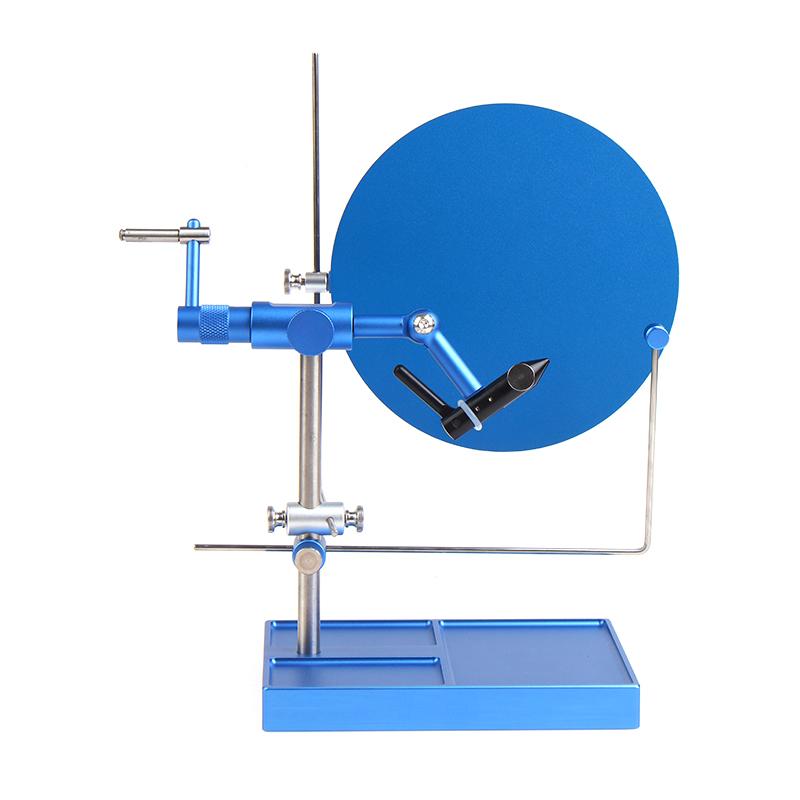 Fly Tying Metal Background Board for Fly Tying Vise Silvery Fly Tying Tool Fishing Gear Accessories