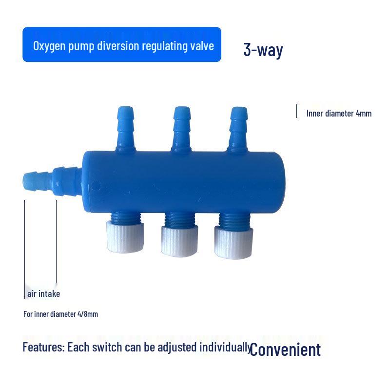 Aquarium Air Pump Connector & Aerator Manifold for Fish Ponds