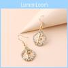 Fashion Trend Alloy Rhinestone Angel Dangle Earrings For Women