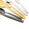 5Pcs Roman Handle Stainless Steel Cutlery Set Wedding Tableware Gold Knife Fork Spoon Modern Kitchen Utensils Full Dishes Sets