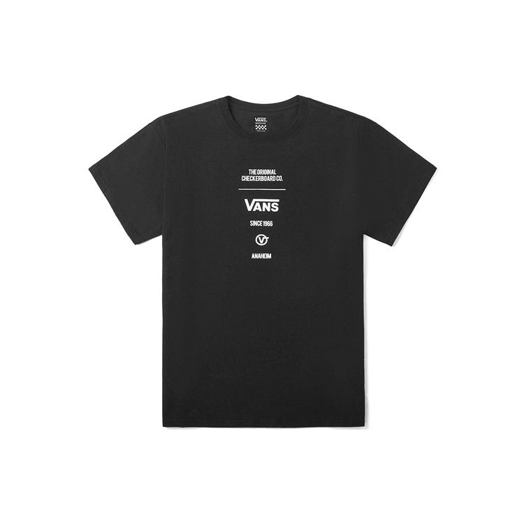 

Vans Letter Logo Printed Short Sleeve T-Shirt Women tops Black VN0A4BRSBLK M