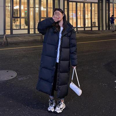Women's Winter 2024 Cotton-Padded Down Jacket - Mid-Length, Over-the-Knee, Loose Fit, Thick and Trendy