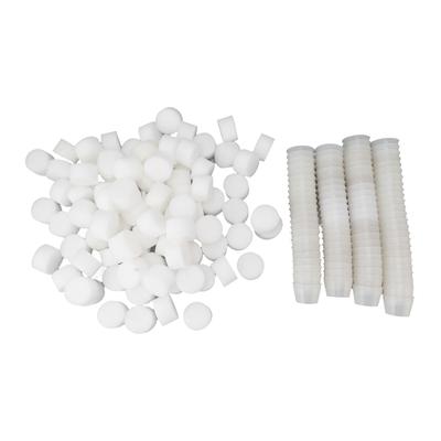 100 Stück Netzbecher mit 100 Stück Schwämmen, atmungsaktiver Kunststoff, bodenloser Gartenpflanzennetz, Topfeimer