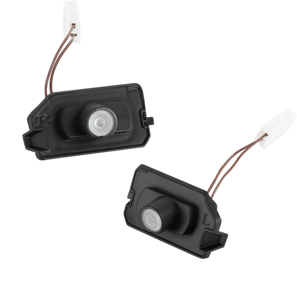 New 2025 Hot 2pcs HD LED Projector Ghost Shadow Lamp Light Rearview Mirror Lights For Mercedes Benz AMG C E S CLASS GLB GLC CLS