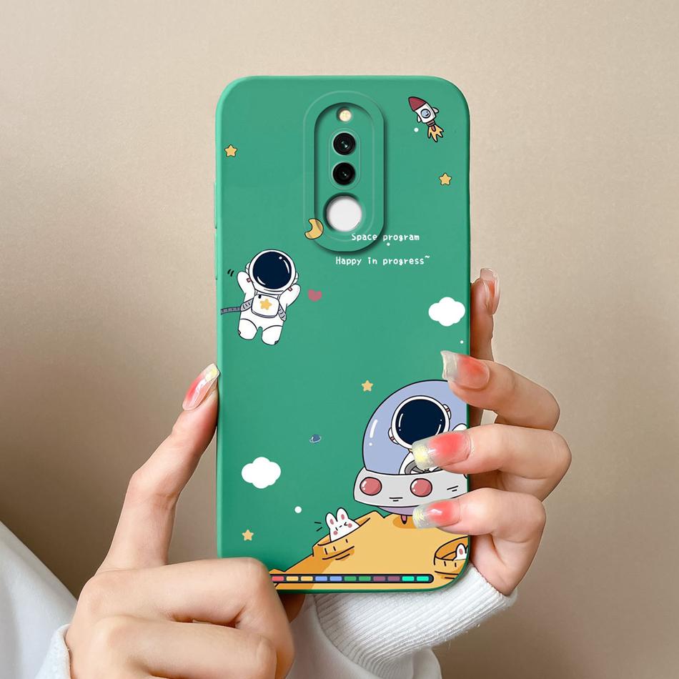Case For Xiaomi Redmi 8 8A Pro Cute Astronaut Liquid Silicone Phone Shell Camera Lens Protection Back Cover For Redmi8 8 A 8APro