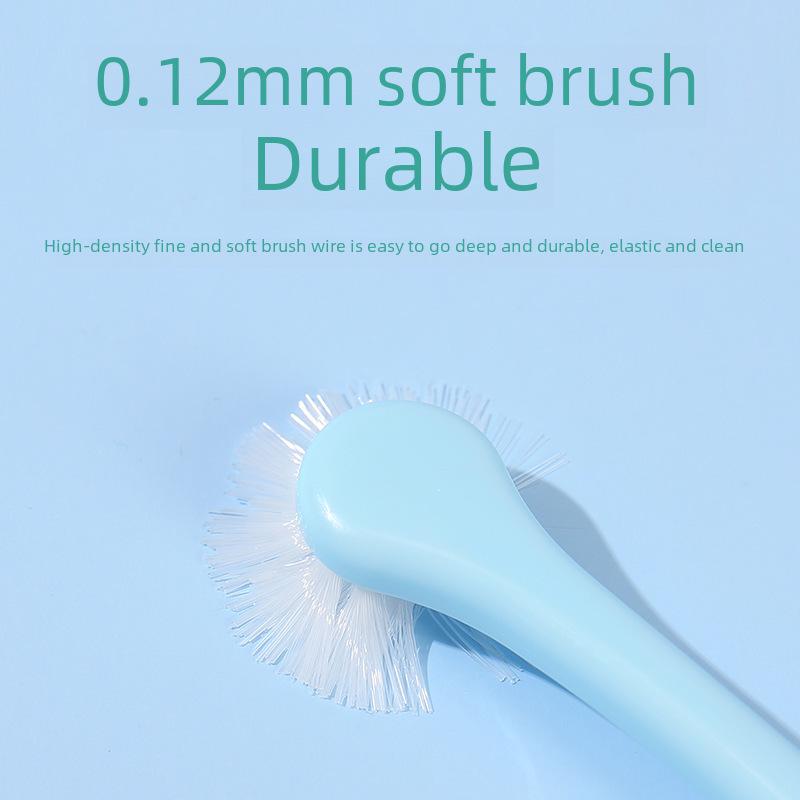 Round Head Pet Toothbrush with Soft Bristles for Cats and Dogs