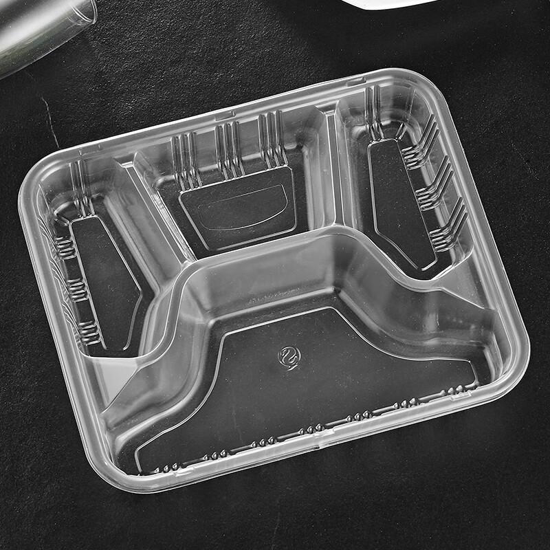 Disposable 4-Compartment Plastic Takeout Food Containers