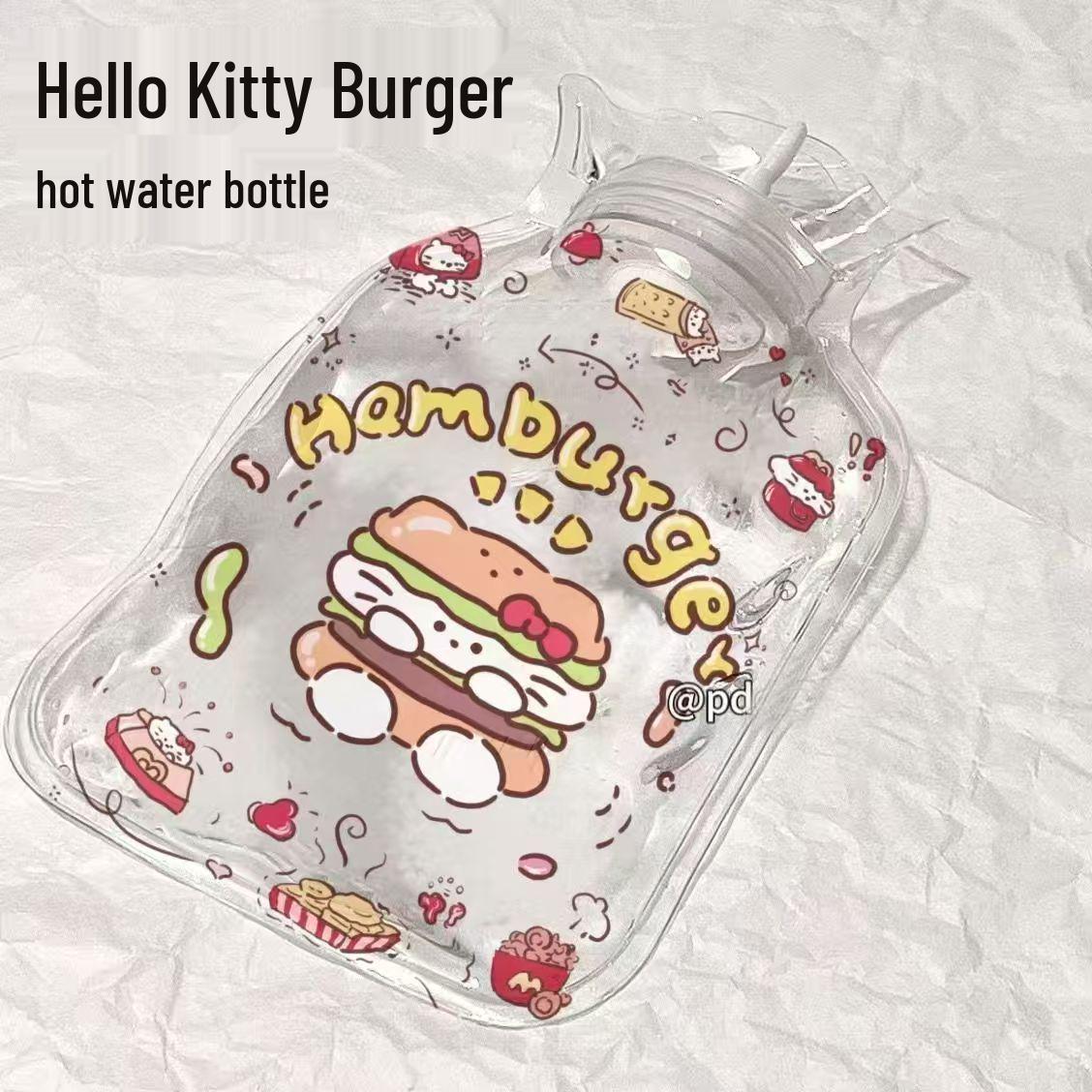 Cartoon Style Portable Hand Warmer: Cute, Explosion-Proof, Transparent Hot Water Bag 17*11 cm (200ml Thick Version)
