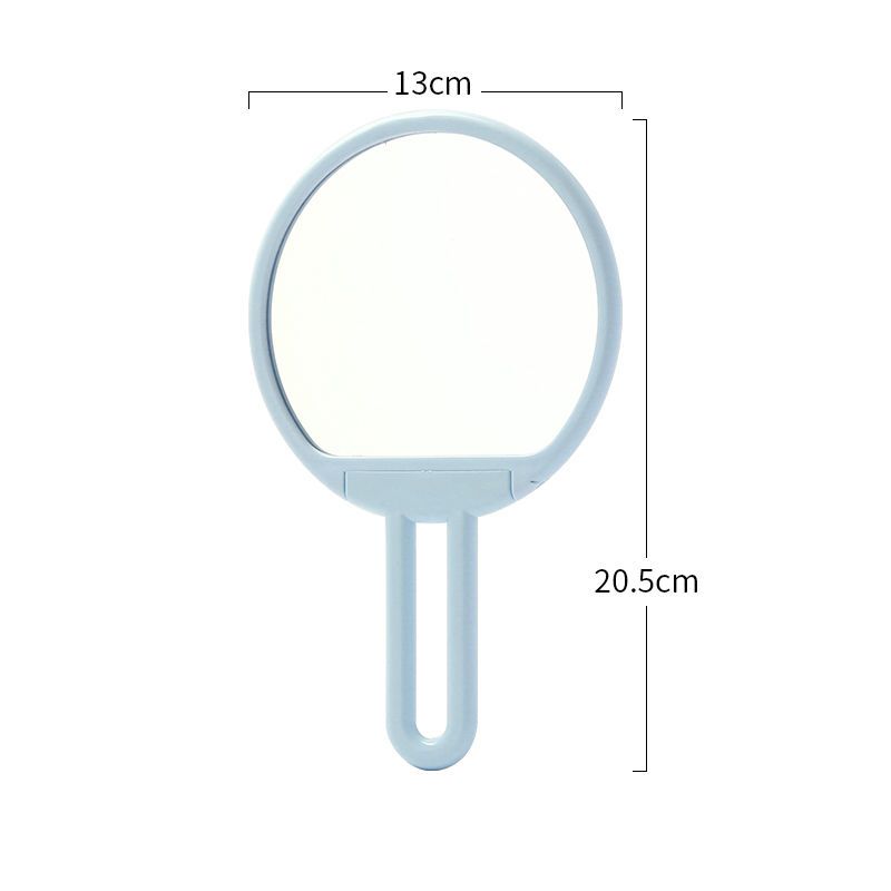 Clear Folding Handheld Makeup Mirror Dressing Mirror Student Girl Desktop Portable Dormitory Handy Cosmetic Mirror