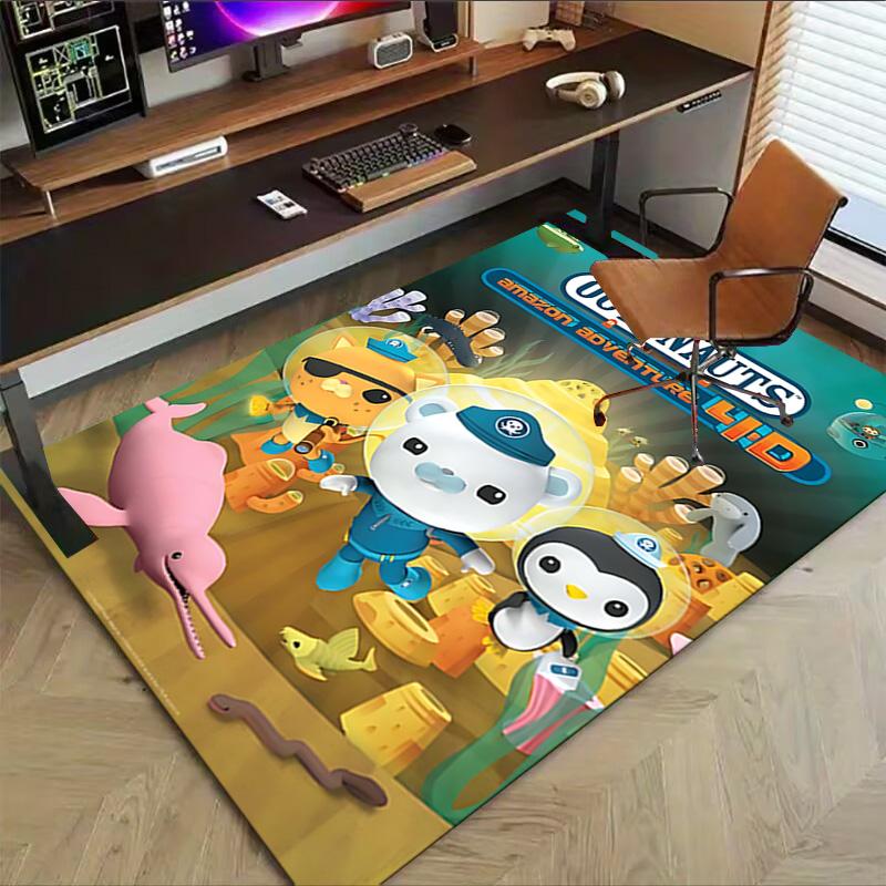 Octonauts Adventure Underwater World Carpet For Playroom Bedroom Living Room Sofa Home Decorkids Game Area Rug Nonslip Floor Mat