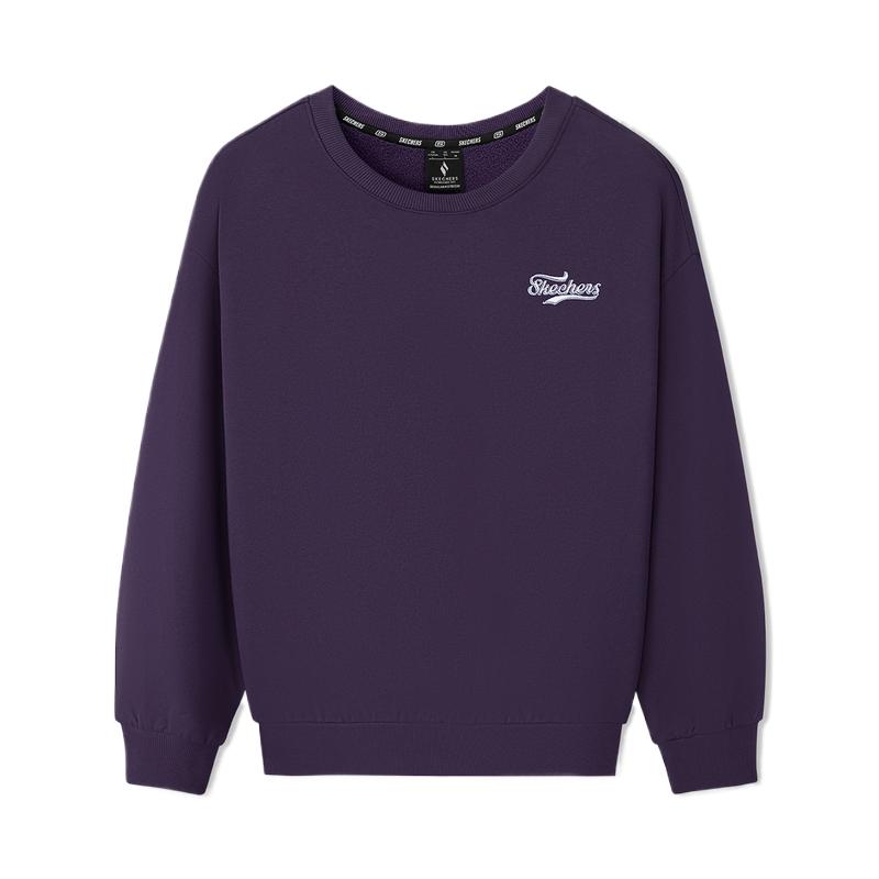 Skechers Sport Alliance Series Simple Comfortable Versatile Fashion Solid Color Letter Sweatshirt Unisex sweatshirt L325U067-05HS S