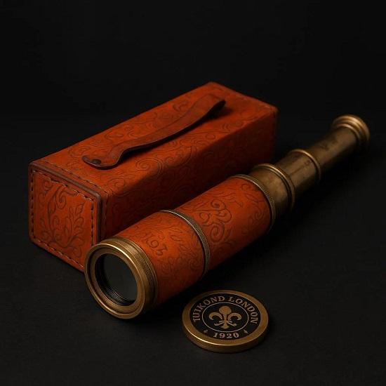 Brass Spyglass Telescope Dollond London 1920 Replica Nautical Decor Pirate Monocular Collectible Gift