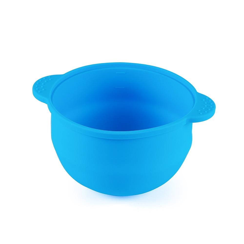 

400 мл силиконовая чаша для нагревателя воска, термостойкий силикагель, многоразовая кастрюля для депиляции волос, восковые бобы, чаша для микроволнового нагрева