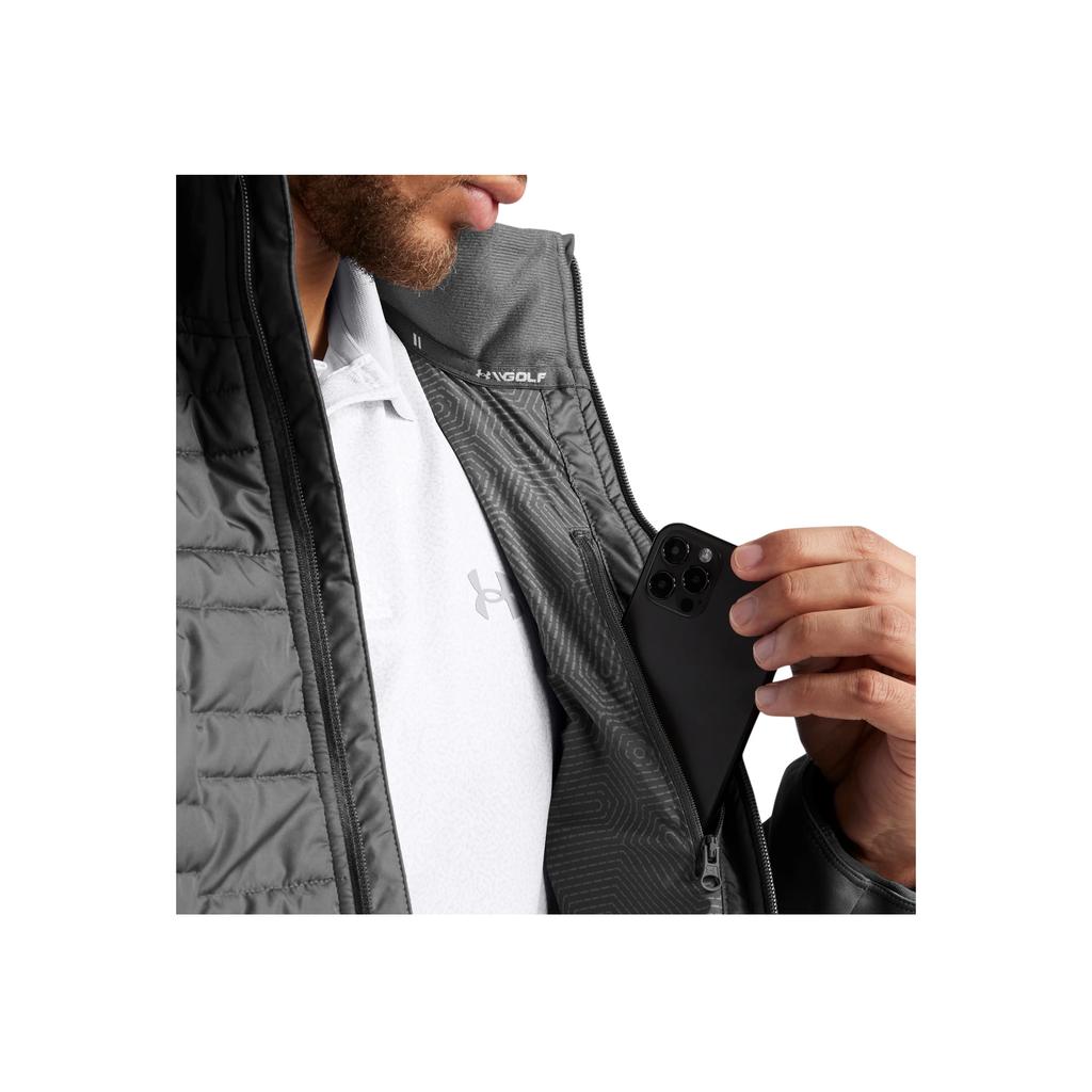 Under Armour Comfortable Sports Casual Zip Jacket Men jackets Gray 1385829-025