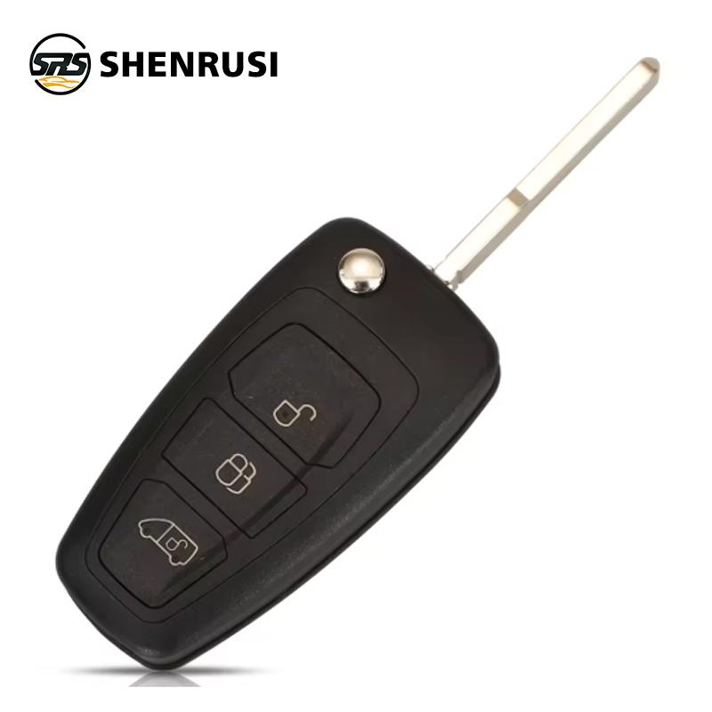 SHENRUSI BK2T-15K601-AA/ AC 434MHz ASK 4D+(83) Chip Car Keys for Ford Tourneo Transit Custom Remote Flip Key Fob Aftermarket