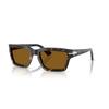 PerSol Men S SunglaSSeS Brown Rectangular po3363S 985 33 57
