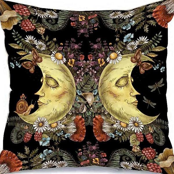 American Retro Linen Peach Leather Velvet Pillow Case Living Room Sofa Office Car Cushion