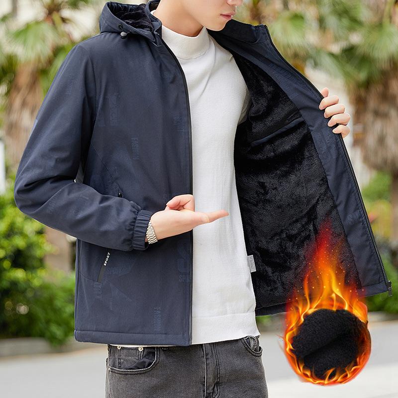 Men's Coats Spring and Autumn Casual Slim Men's Clothes Youth Fleece Jackets Warm Men's Jackets Thin