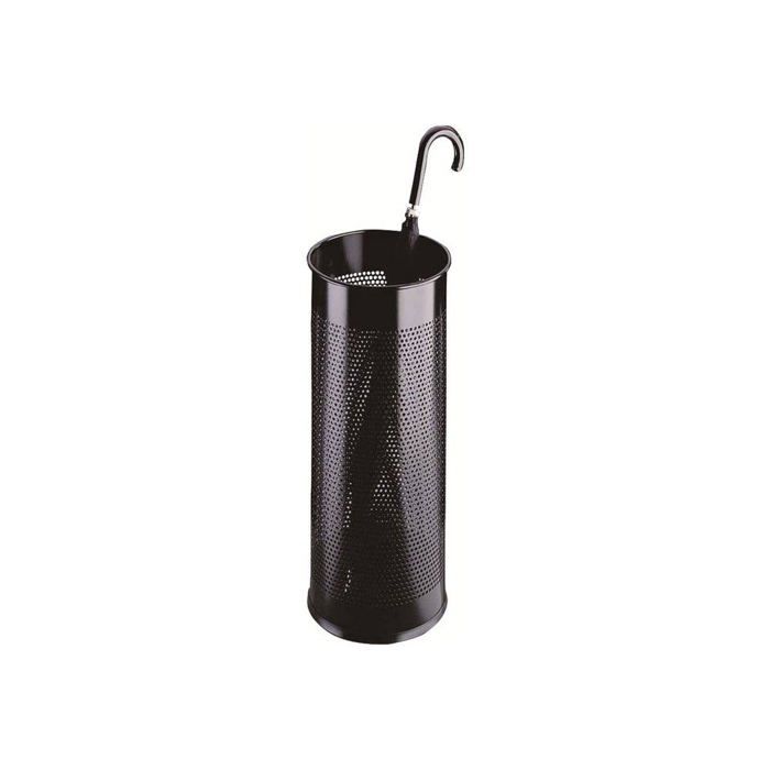Corbeille porte-parapluies - Durable - Métal - 28,5 litres - Antidérapante - Cylindrique