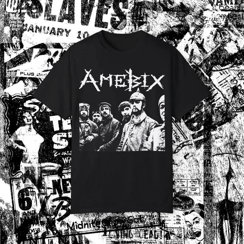 2Sided Amebix T Shirt Crust Punk Vintage Hellbastard Axegrinder Conflict Heresy Unisex T-Shirt L