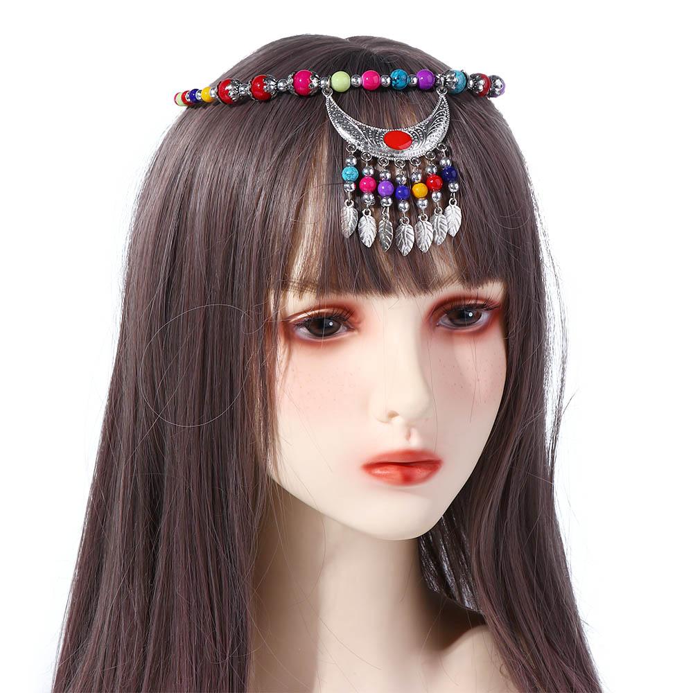 Hairdress National Style Headband Eyebrow Pendant Fashion Jewelry Forehead Chain Women Necklace