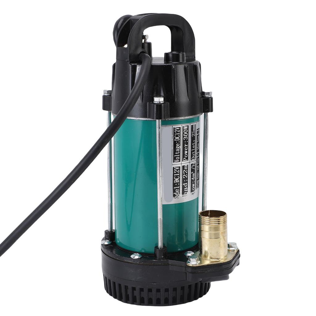 300W Submersible Pump 4m³ h Flow Rate 22m Lift Electric Water Pump with 2.1M Cable Brushless Copper Motor