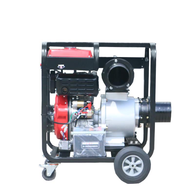 DONMIN 6-inch Emergency Diesel Water Pump with Dual Start