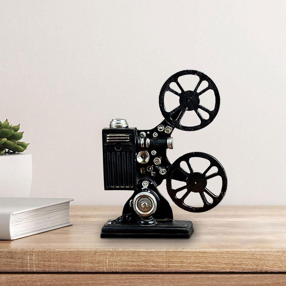 Handmade Cinema Projector Ornaments Resin Craft Projector Model Bedroom