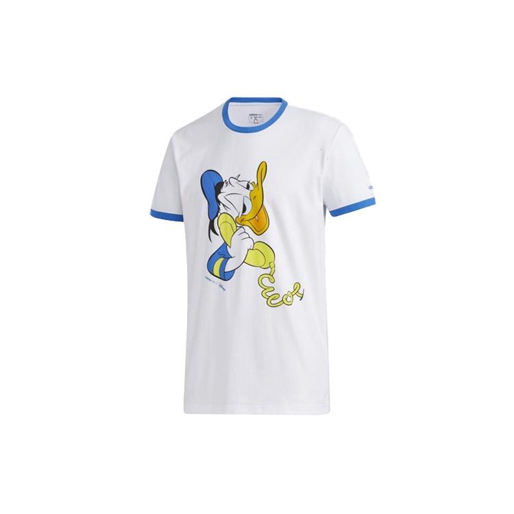adidas neo Round Neck Sports Short Sleeve White Men s GJ5631 L