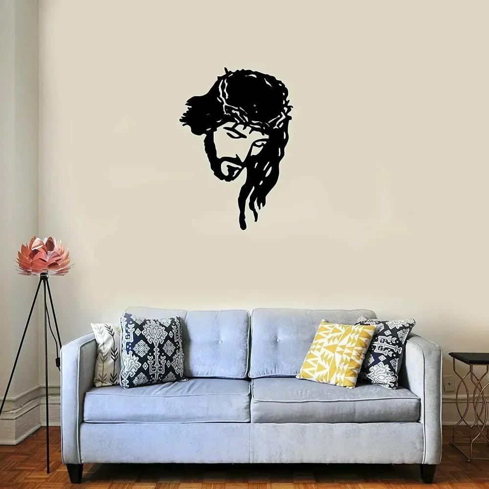 Металлическое настенное искусство «Господь Иисус Христос» – Элегантный домашний декор — фото 4