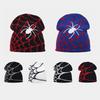 Hot Sale Gothic Spider Web Jacquard Knitted Hat Men's Hip Hop Outdoor Warm Hat Women's Wool Hat Tide