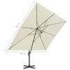 Traffic Light Umbrella with Aluminum Pole 400 X 300 Cm Sand Beige