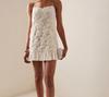 European American Women's 3D Rose Ruffle Patchwork Camisole Dress