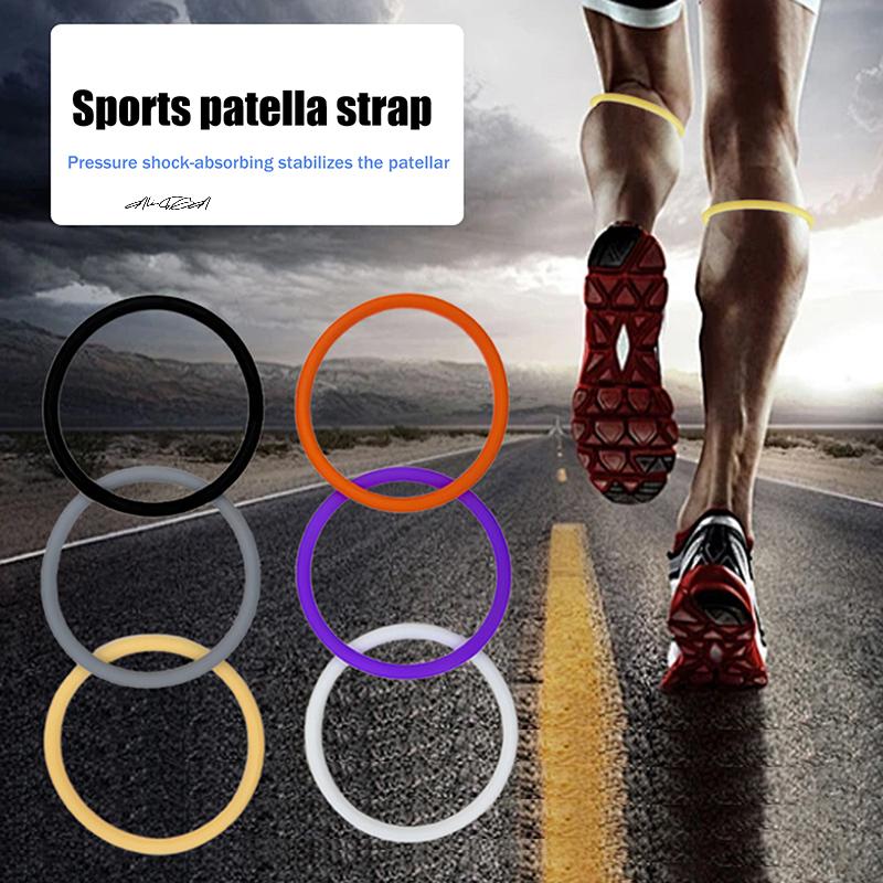 Silikonowe Paski na Rzepkę Kolana Stabilizator Wsparcie Elastyczny Sportowy Pasek na Kolano Stałe Ochrona dla Ulgii w Bólu Kolana