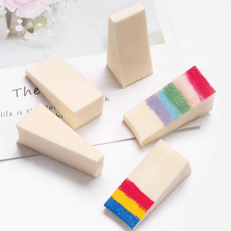 8Pcs Candy Color Soft Sponge for Gradient Effect Nail Art Manicure Tool