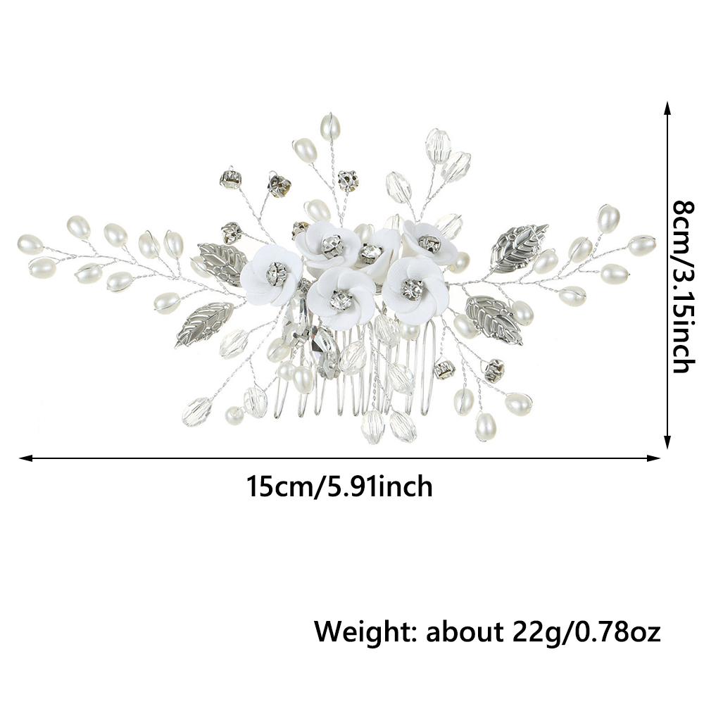 Flower Bridal Hair Comb Vintage Hair Accessories Wedding Party Bride Hair Clips  for Women