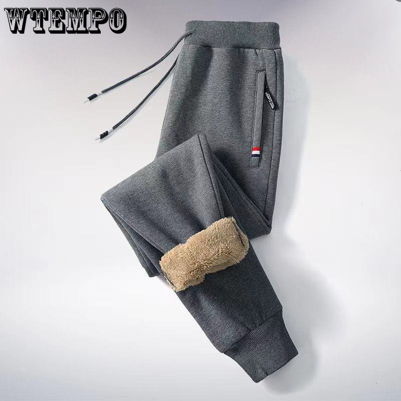 Uomo Fitness Abbigliamento sportivo Pantaloni della tuta Pantaloni della tuta Pantaloni Pantaloni da pista Pantaloni da jogging da uomo M-5XL Pantaloni casual caldi in lana d'agnello invernale