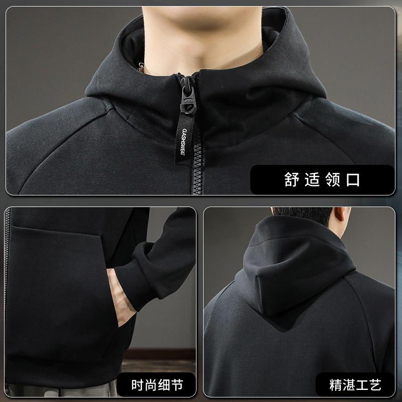 Высококачественный модный брендовый кардиган с капюшоном — фото 6