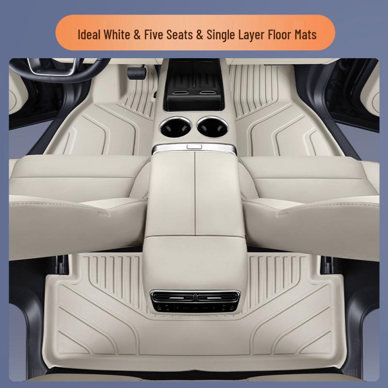 Custom Fit L6 L7 Double Layer TPE Trunk & Floor Mats - Original Car Color