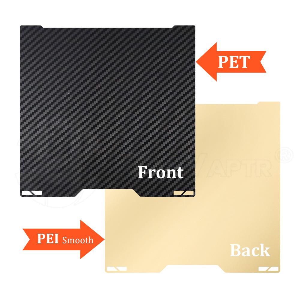For Bambu Lab H2C PEO PET PEY PEI Build Plate 335x325mm Double Side Textured Sheet Smooth Heated Bed for 3D Printer Parts
