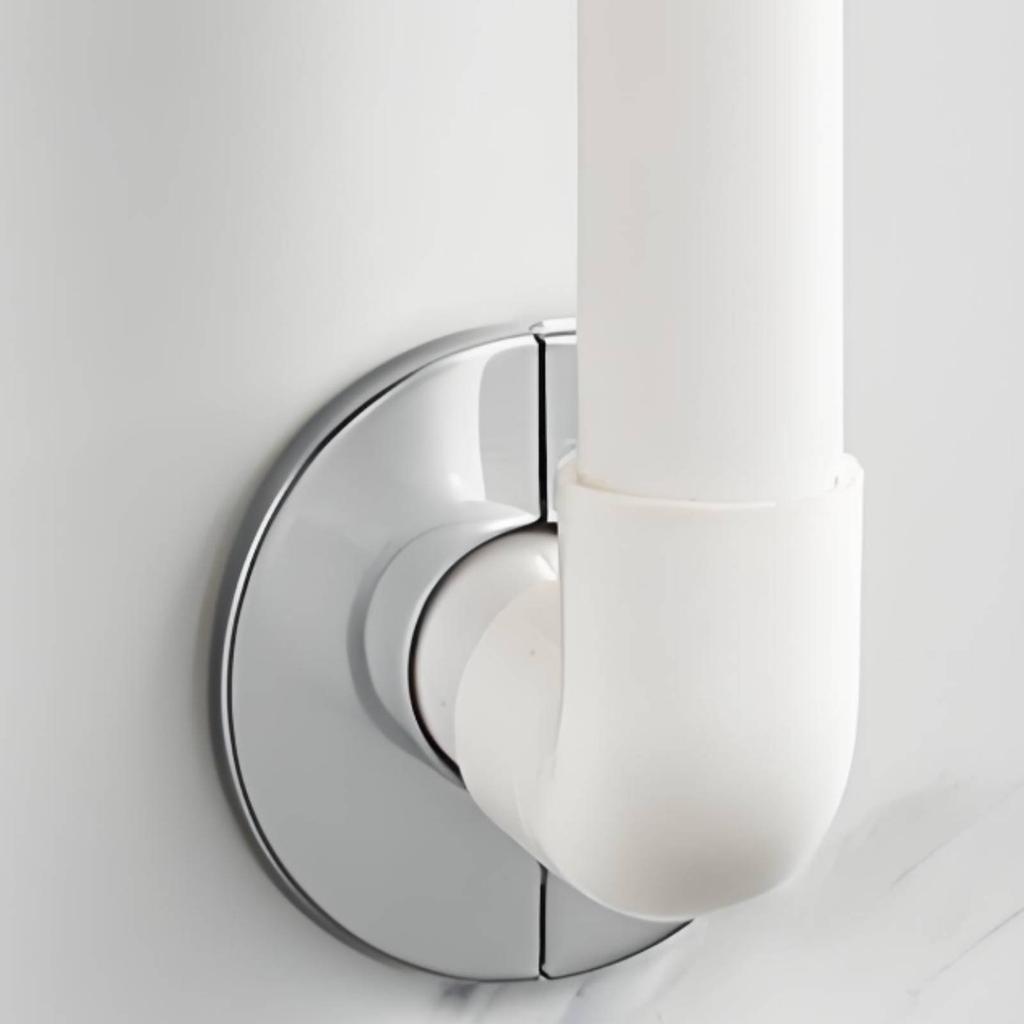 Split Escutcheon Plate Easy Installation Stainless Steel Escutcheon Plate Peel-and-Stick Pipe Collar Long-Lasting for Kitchen